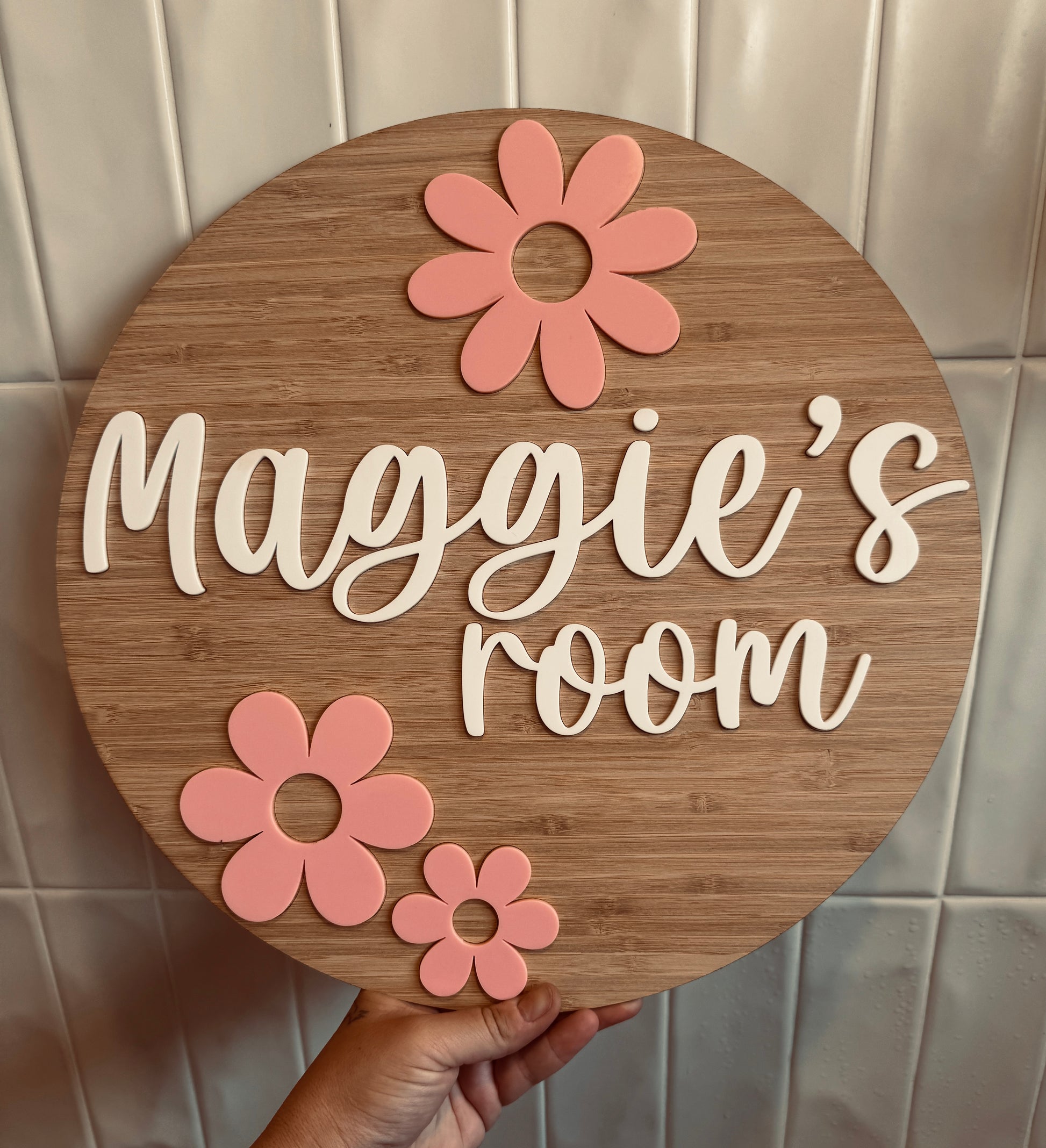 Personalised Wooden Door Plaque