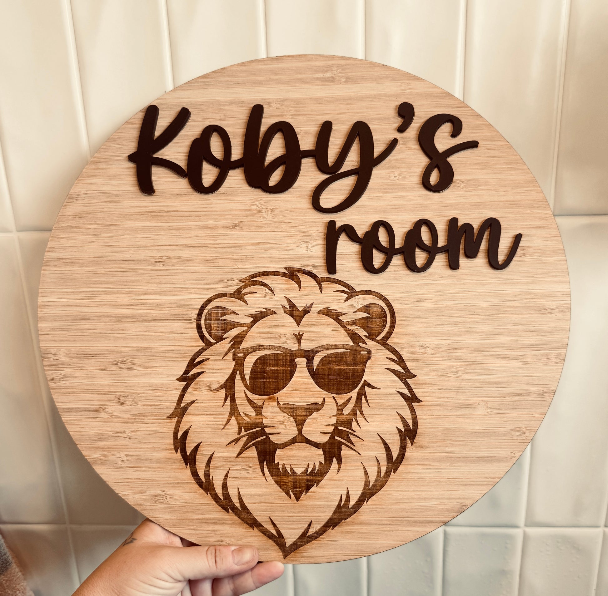Personalised Wooden Door Plaque
