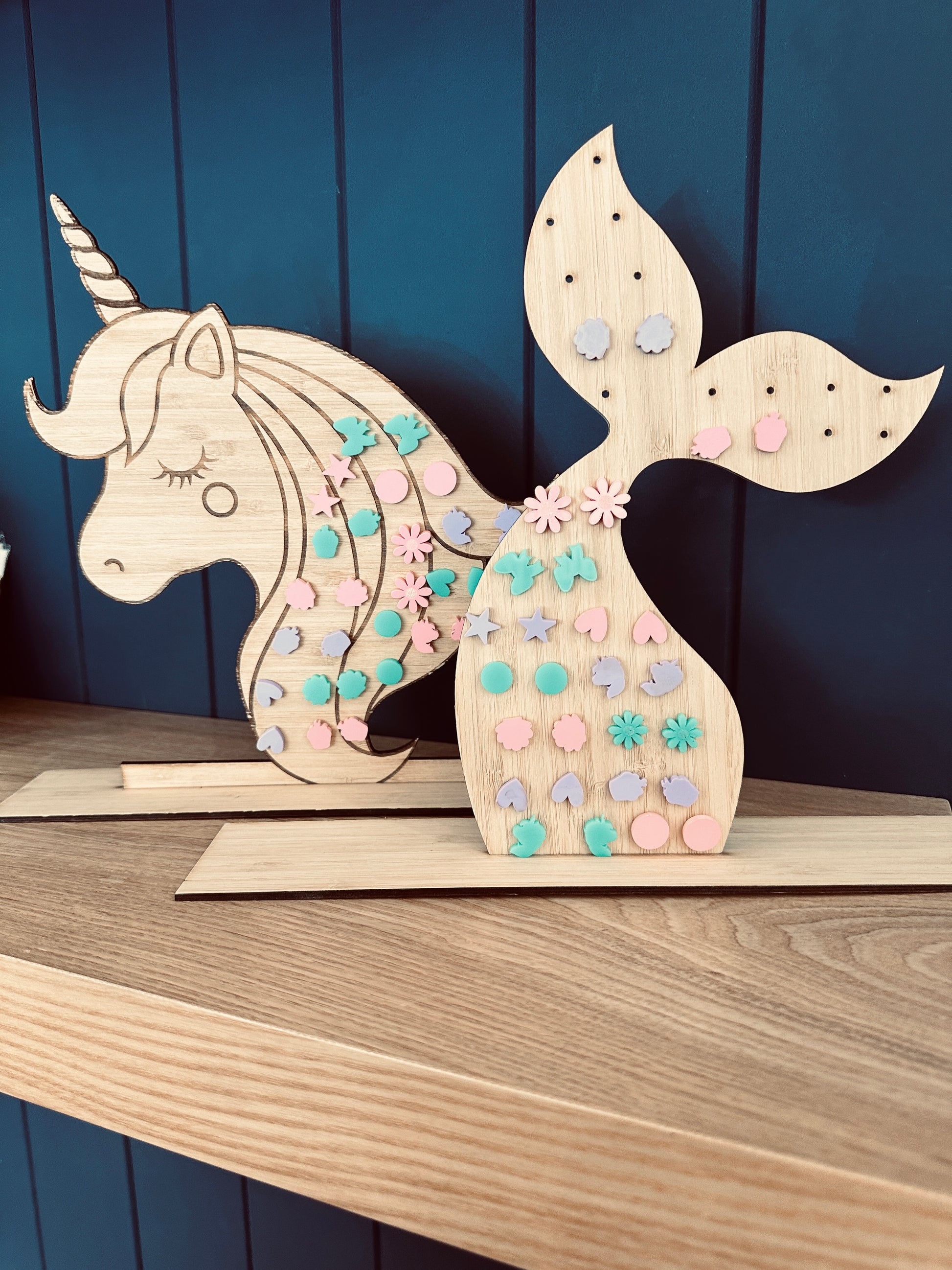 Bamboo Unicorn Earring Stand