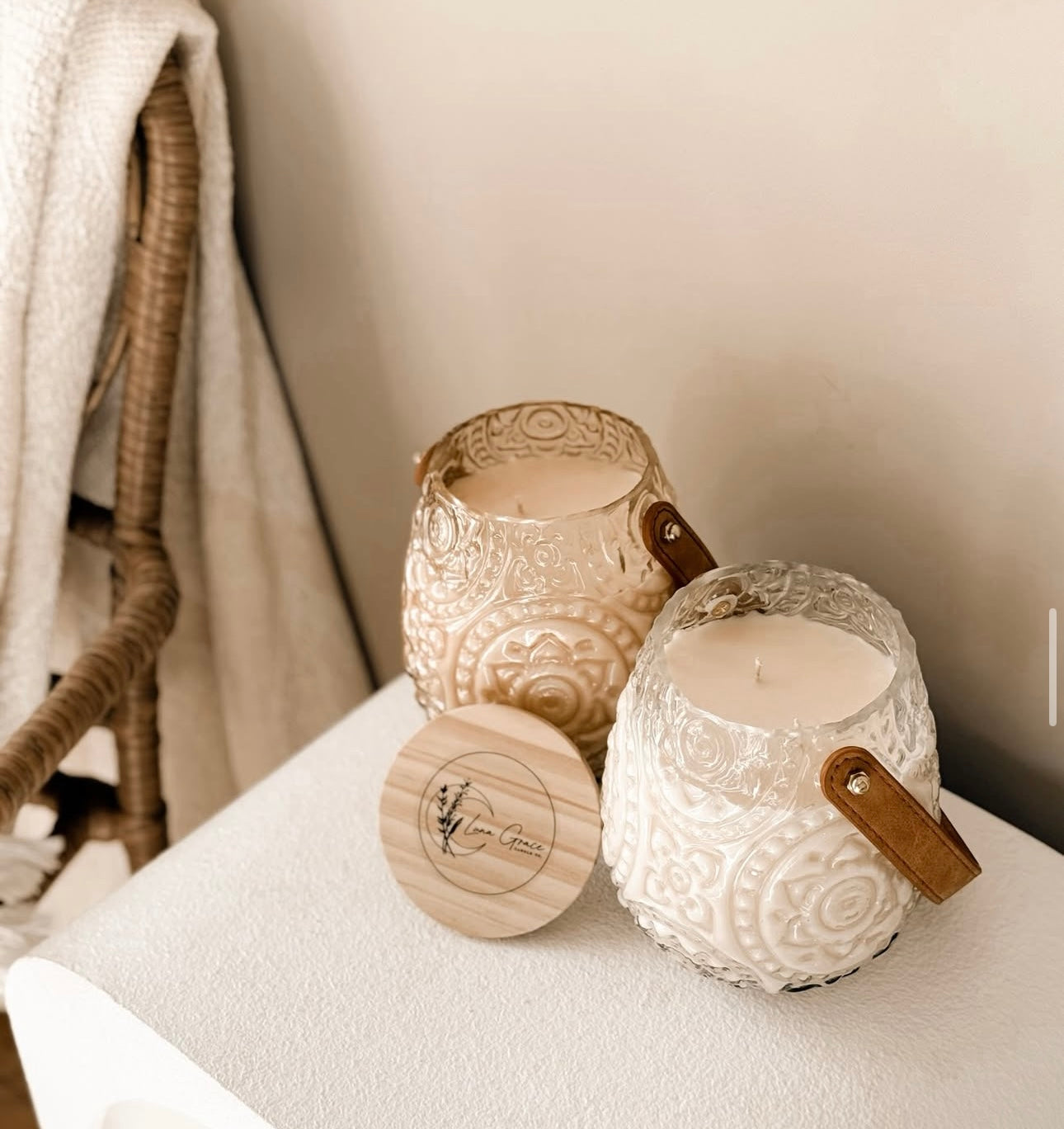 Boho Lantern by Luna Grace Candle Co