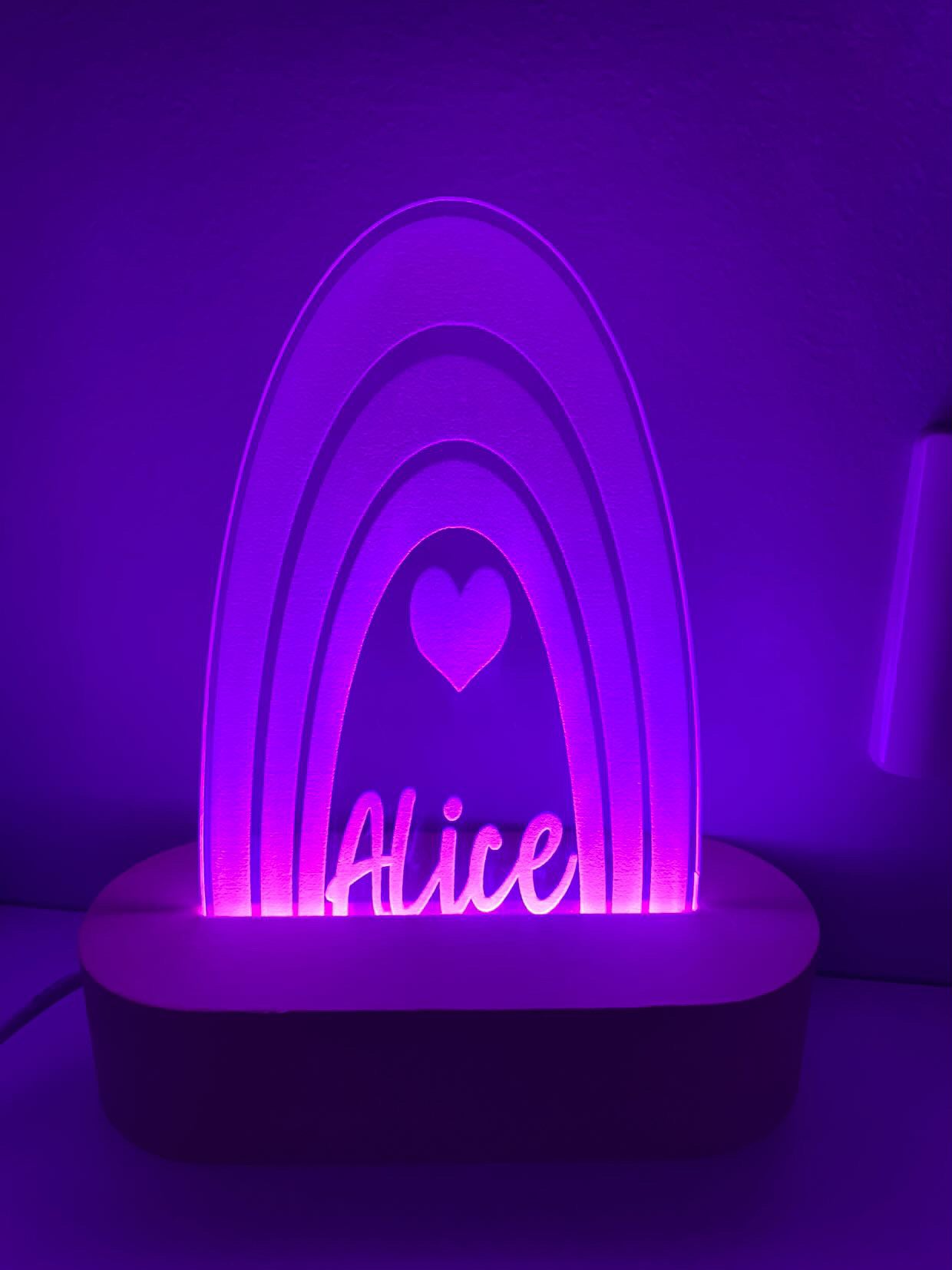 Personalised LED Night Lights for Kids & Nurseries | Coco & May