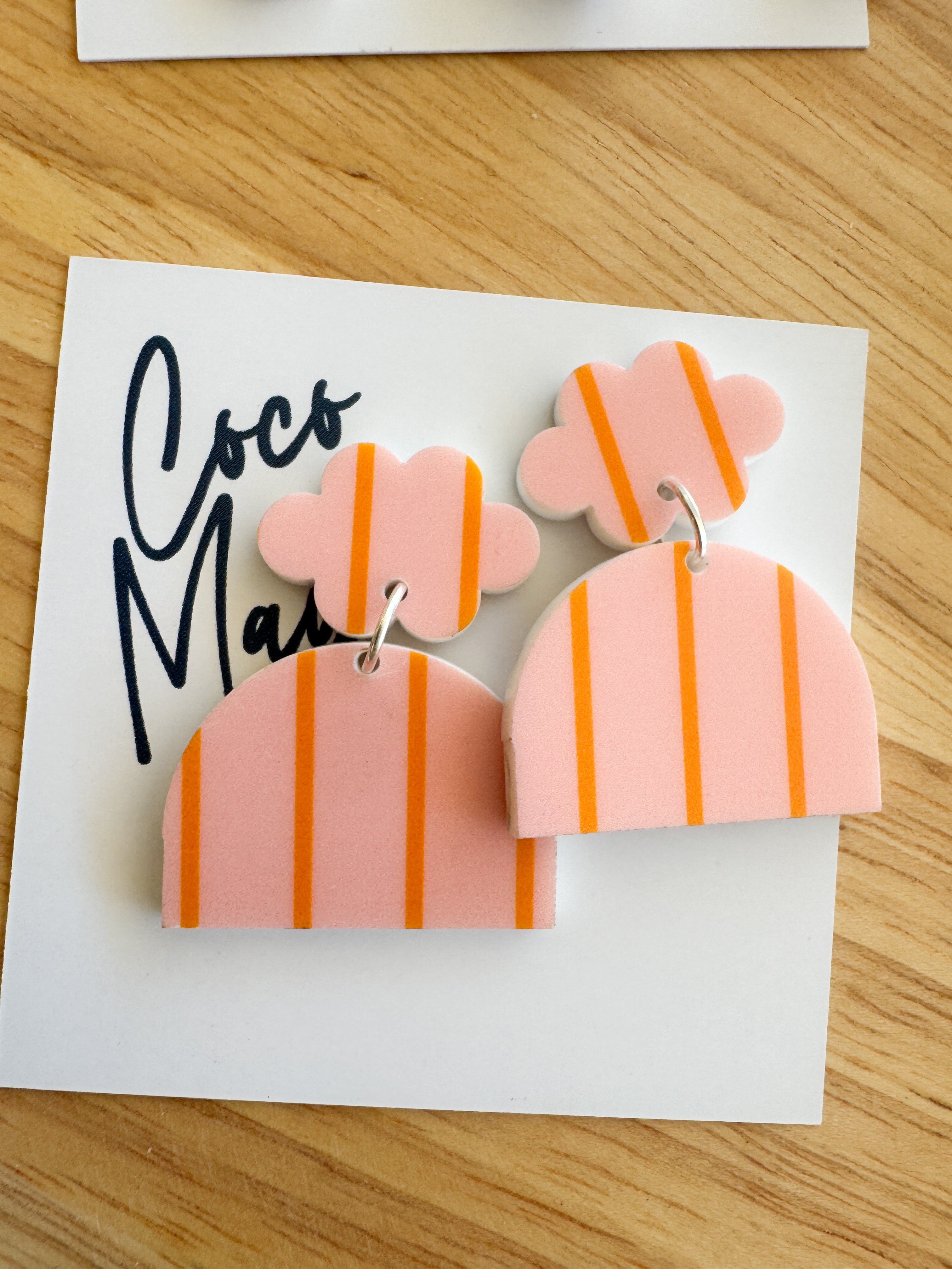 colourful acrylic dangle earrings by coco and may

handmade statement acrylic earrings australia

lightweight hypoallergenic dangle earrings