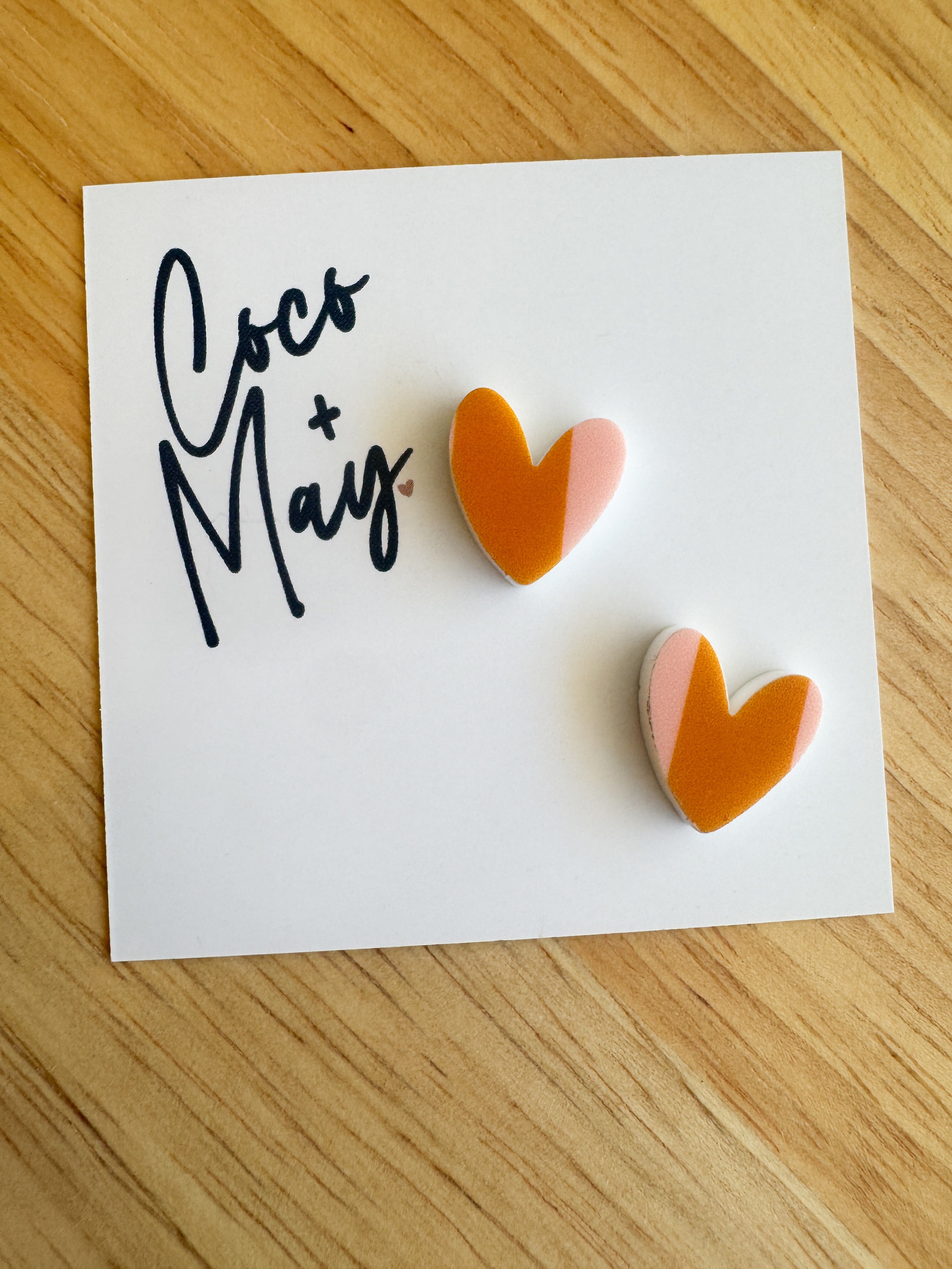 acrylic stud earrings handmade by coco and may

hypoallergenic lightweight stud earrings

colourful acrylic stud earrings australia