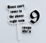Taylor Swift Cake Topper (Set of 3)