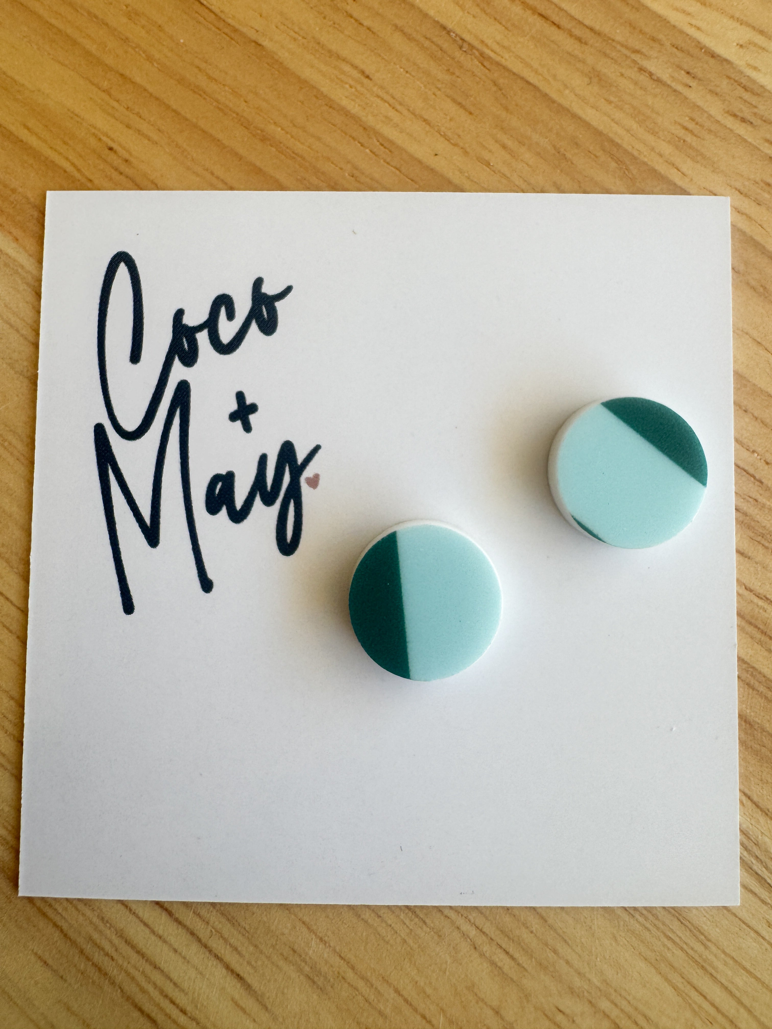 acrylic stud earrings handmade by coco and may

hypoallergenic lightweight stud earrings

colourful acrylic stud earrings australia