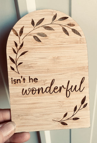 Double Sided - isn’t she lovely/isn’t he wonderful