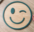Winking Smiley Face Wall Plaque – Kids Room Decor