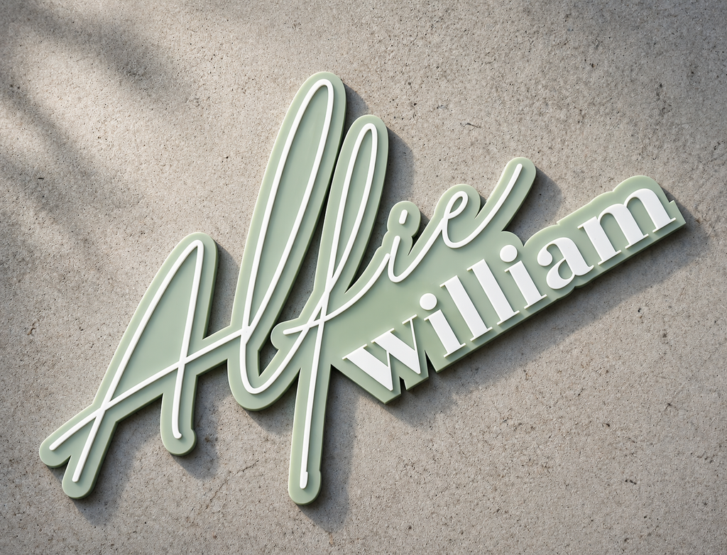Personalised Name Wall Plaque | Nursery Name Sign