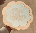 you are magic affirmation plaque kids bedroom decor coco and may