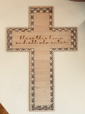 bless this house and all who enter cross christian wall decor coco and may