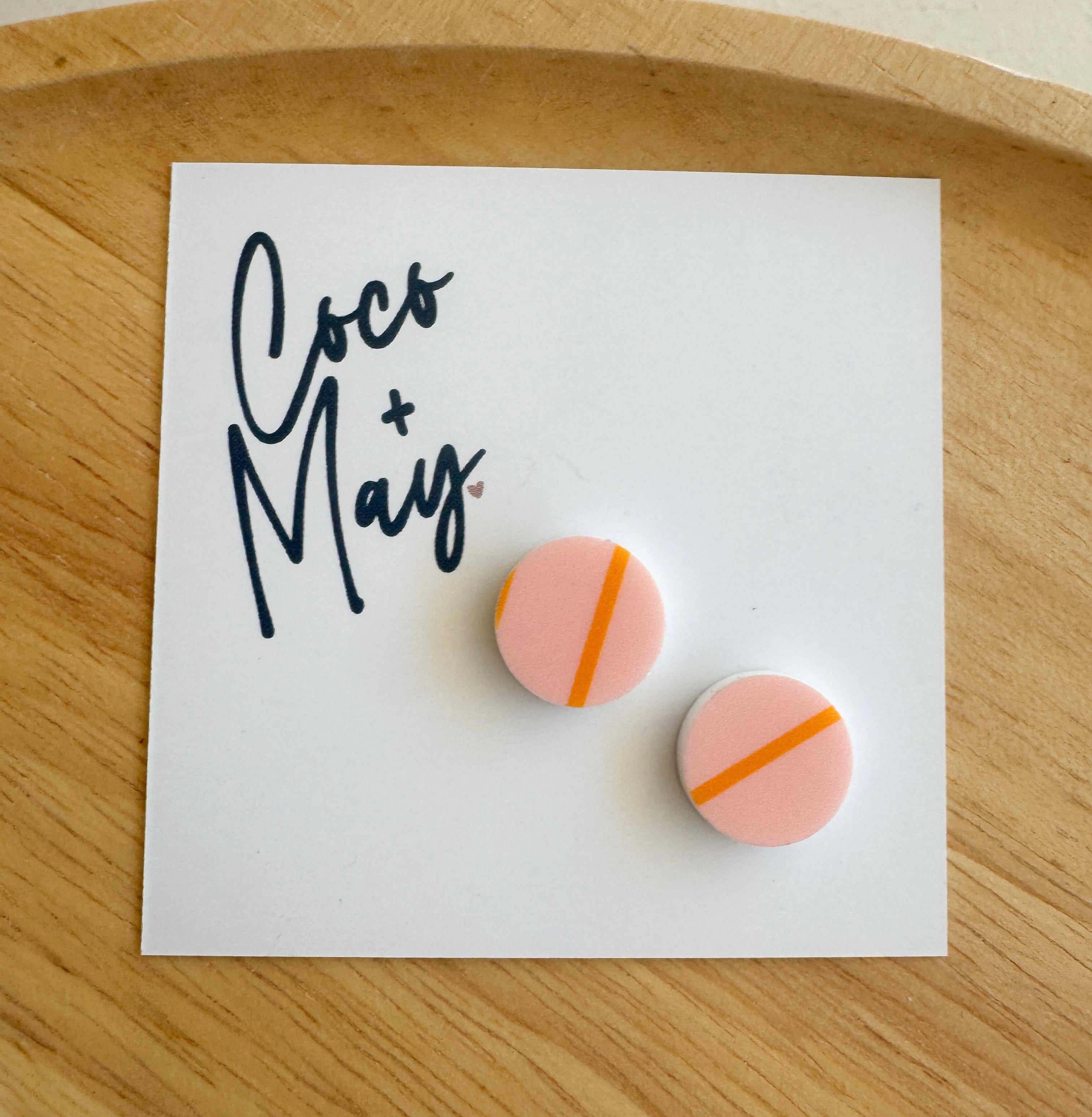 acrylic stud earrings handmade by coco and may

hypoallergenic lightweight stud earrings

colourful acrylic stud earrings australia