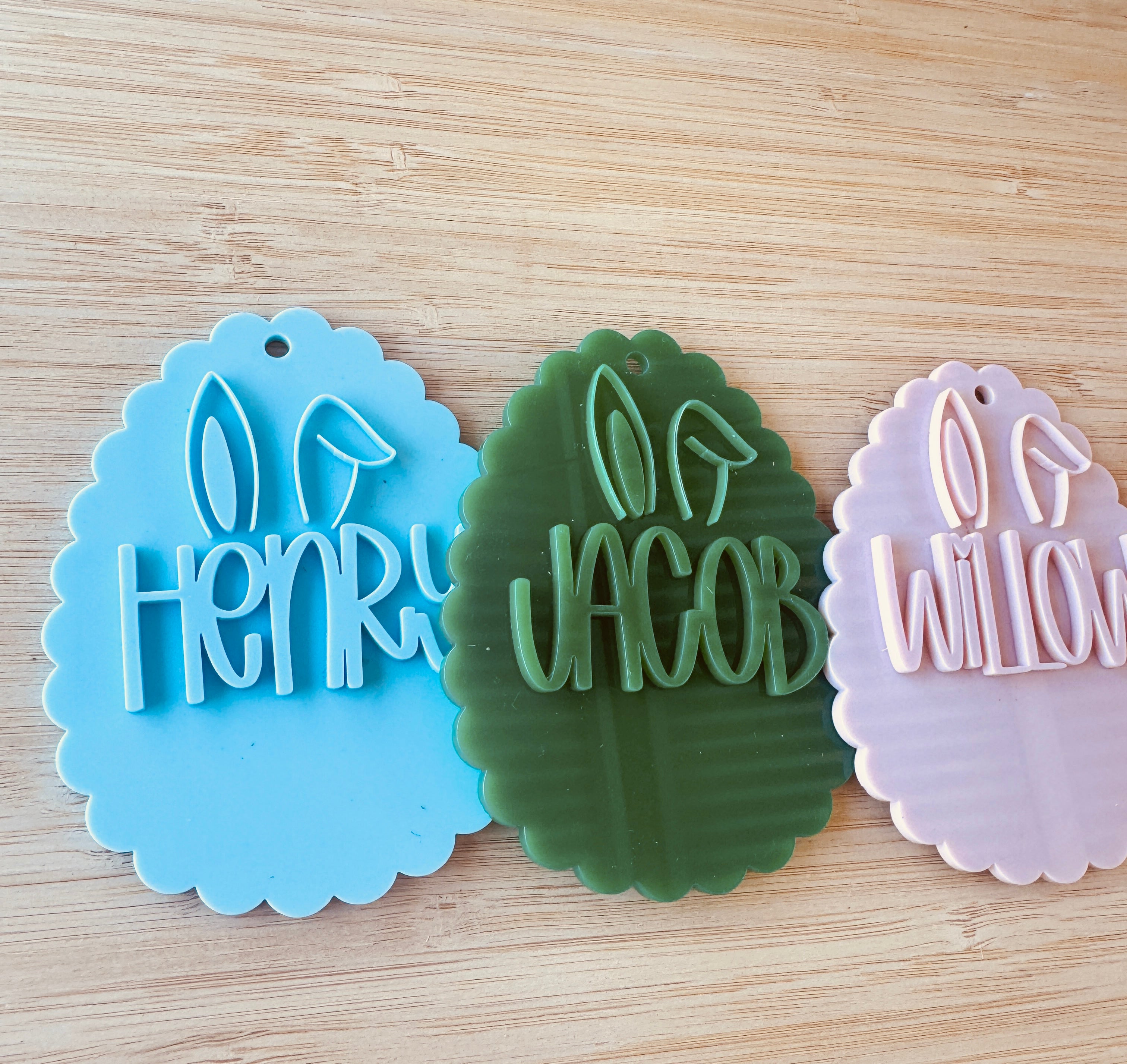 Personalised Easter Basket Tags Egg