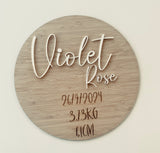 Baby Plaque - Welcome to the world little one plaque
