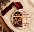Coco & May I Still See You wooden memorial Christmas ornament with layered window design and remembrance verse