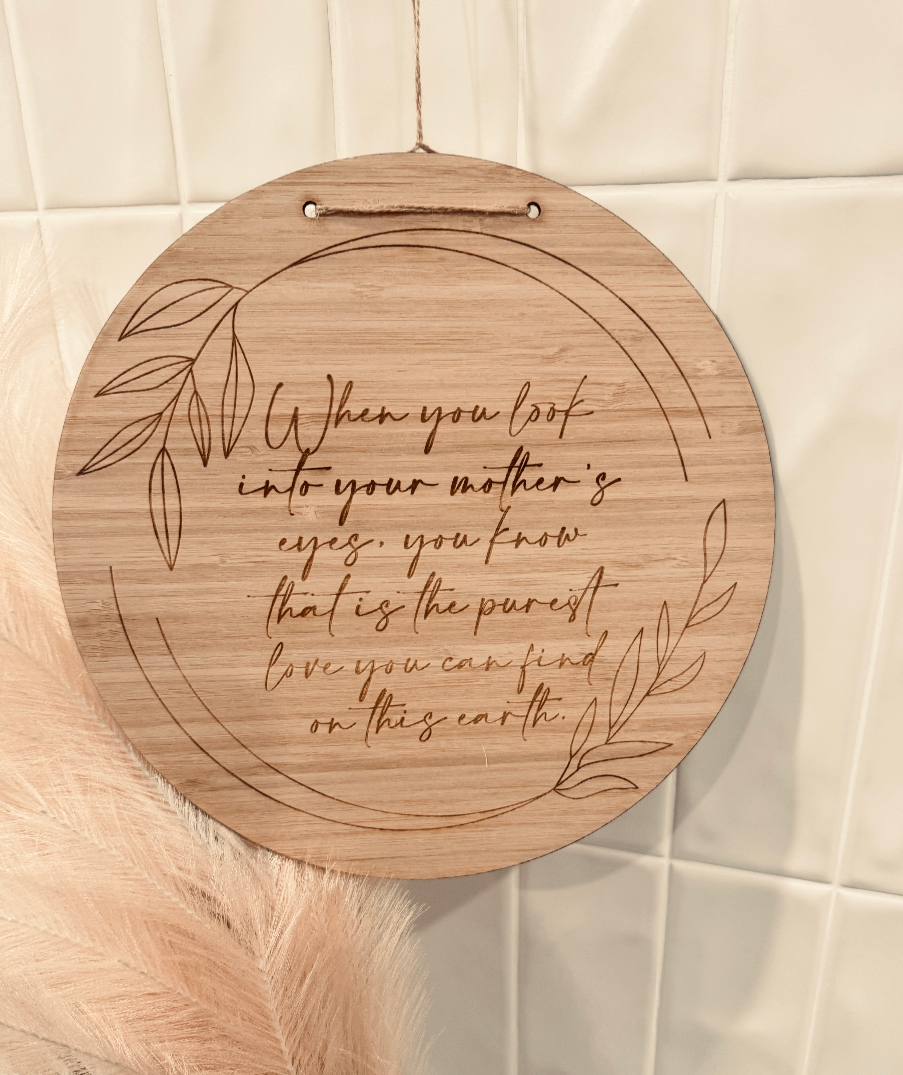 Minimalist custom plaque for her – made in Australia