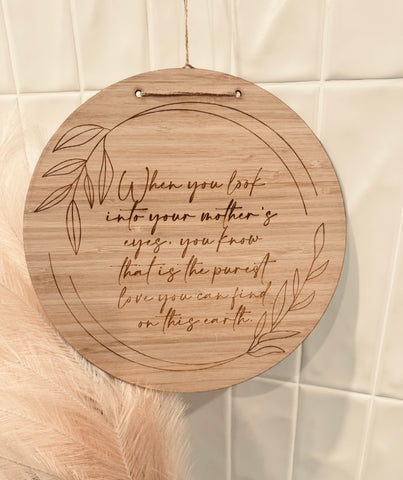 Minimalist custom plaque for her – made in Australia