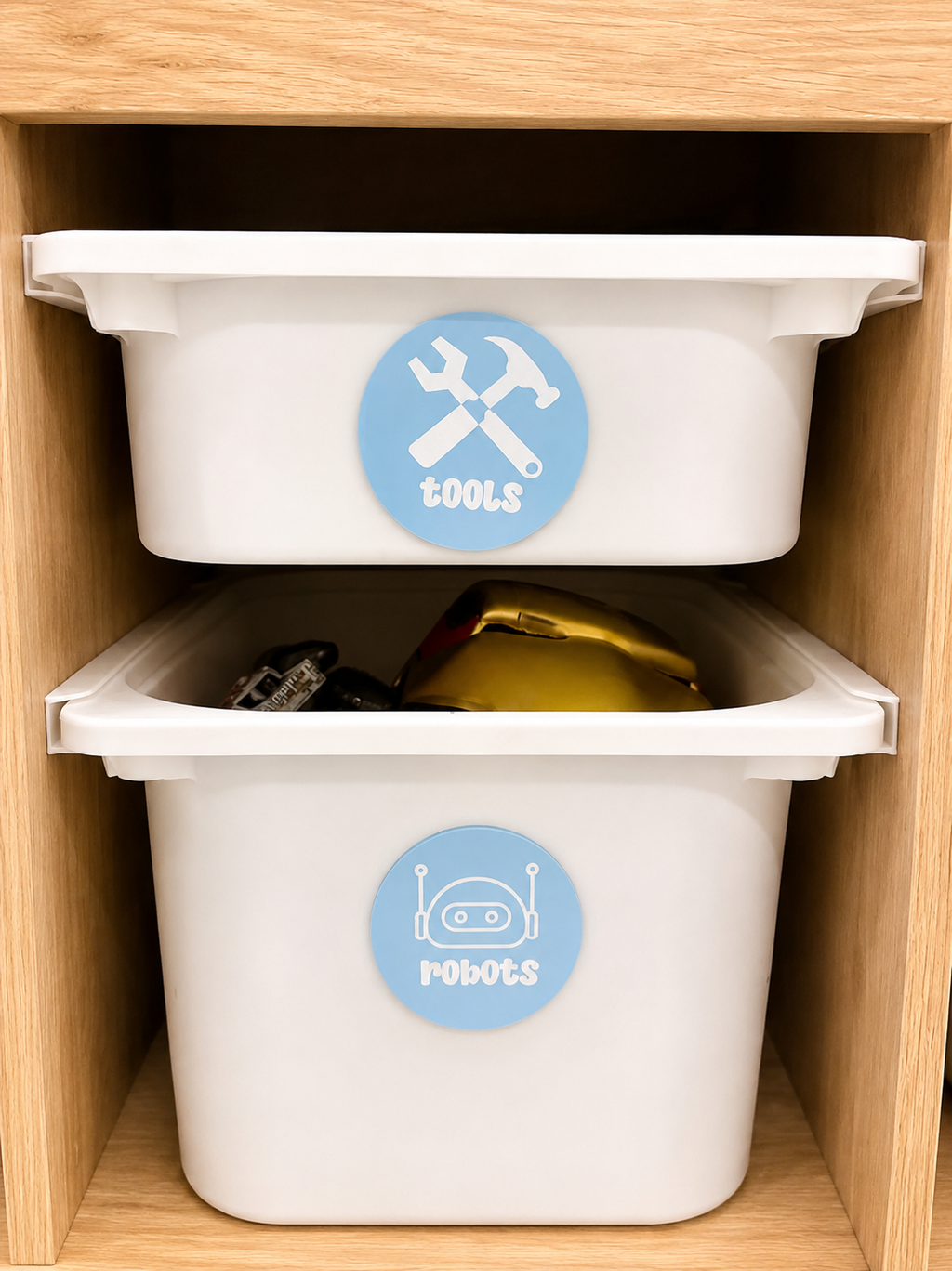 Playroom storage labels set of 12 personalised organisation tags
