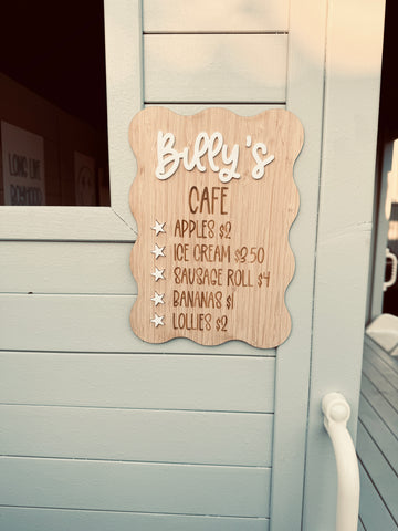 Cafe Menu