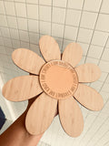 Wooden Daisy Affirmations Mirror