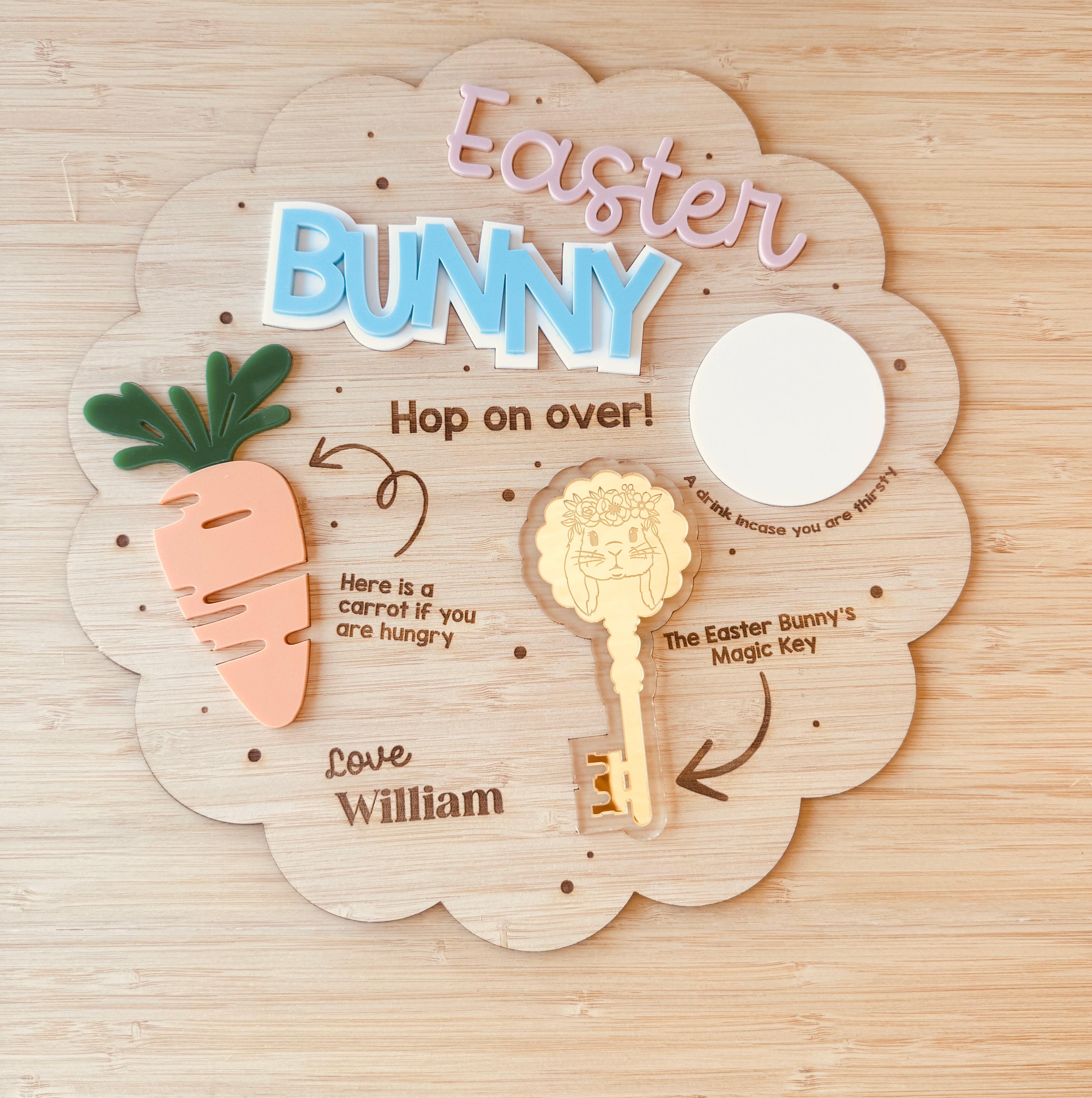 Personalised Easter Bunny Treat Tray