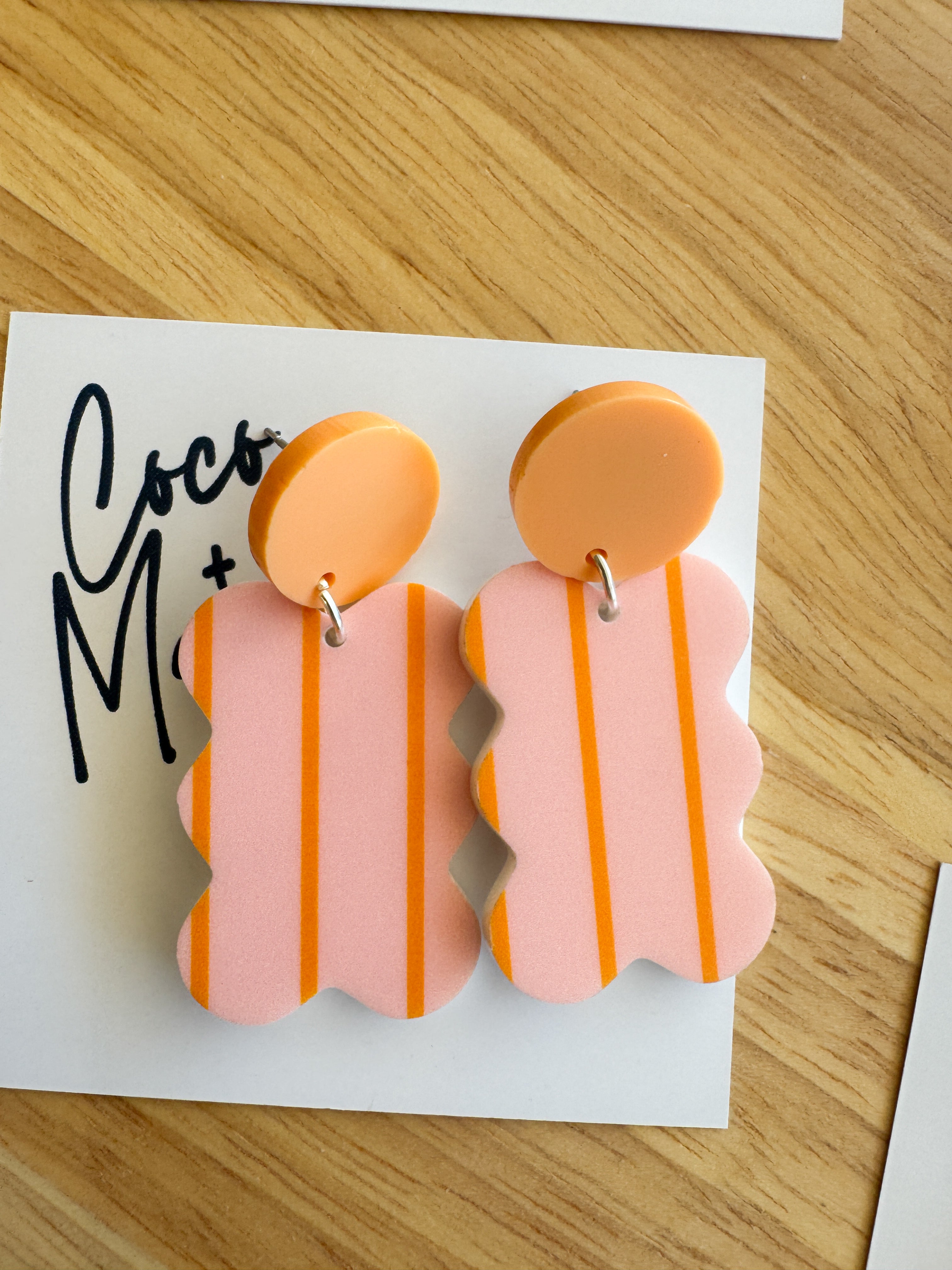 colourful acrylic dangle earrings by coco and may

handmade statement acrylic earrings australia

lightweight hypoallergenic dangle earrings