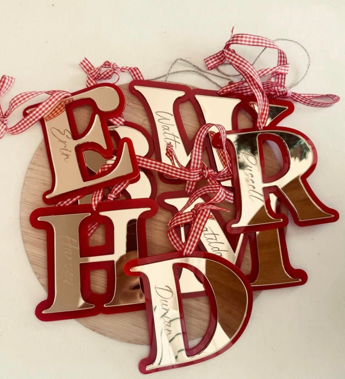 Personalised Christmas Initial Ornament