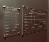 Magnetic Weekly Planner + Shopping List me