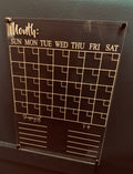 acrylic monthly wall planner reusable family organiser coco and may