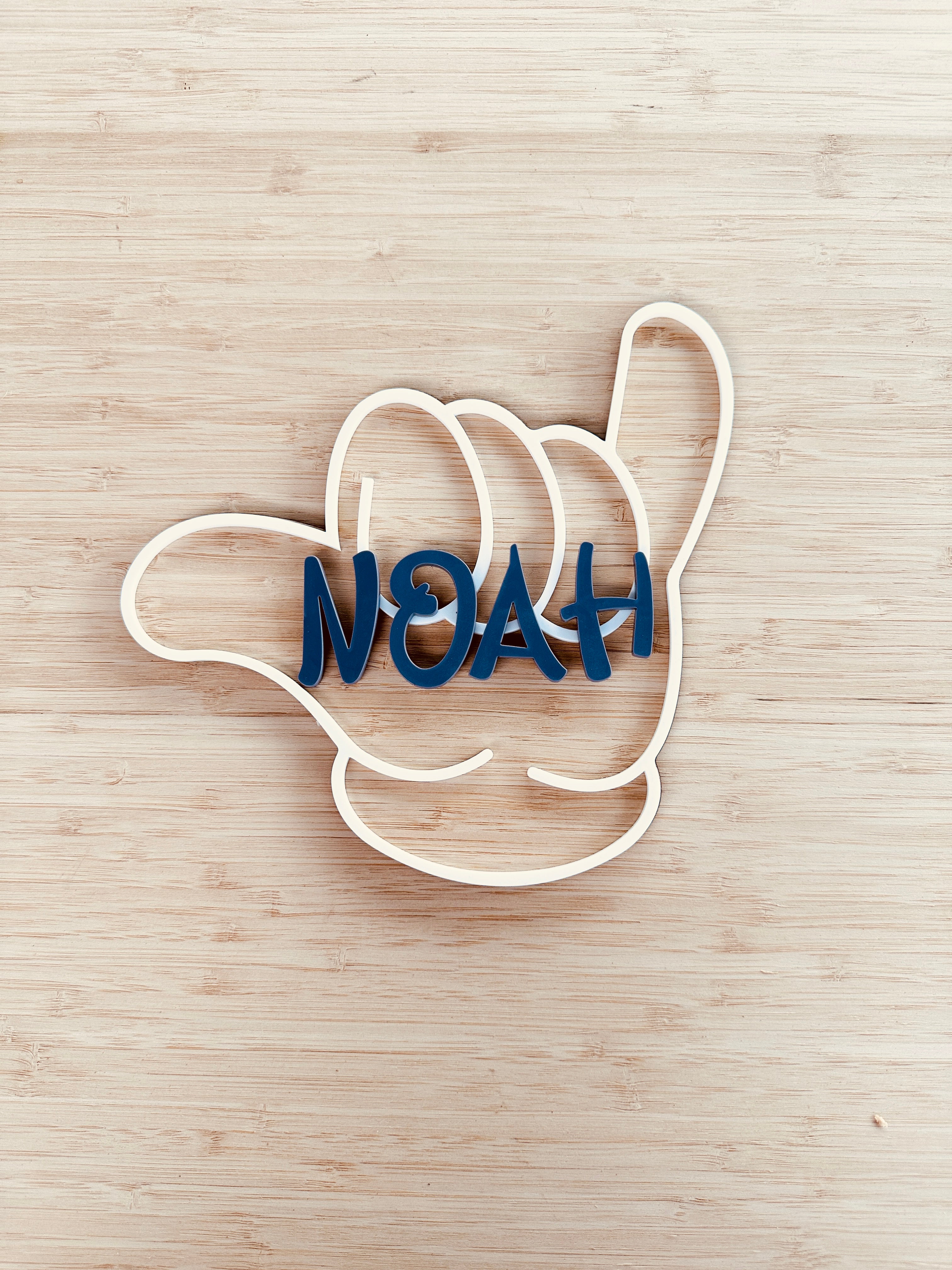 Shaka with Name Wall art