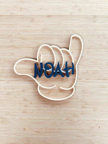 Shaka with Name Wall art