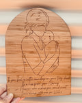 raindrop on your cheek memorial plaque nan baby keepsake coco and may