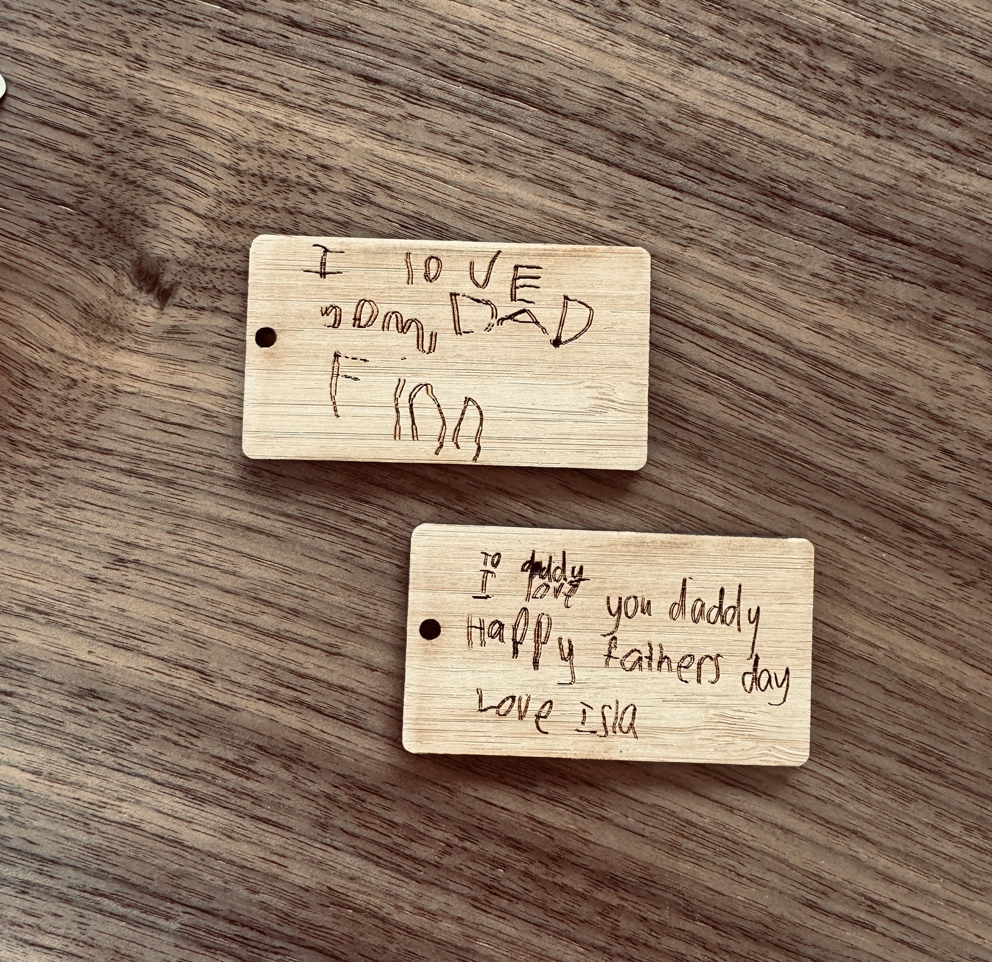 Handwritten Keyring Fathers Day/ Measuring tape - loved beyond measure