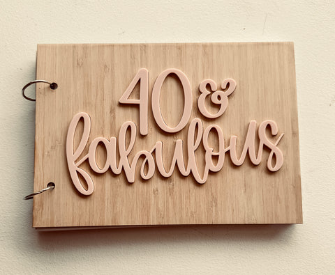 Fabulous + 40 Guest Book