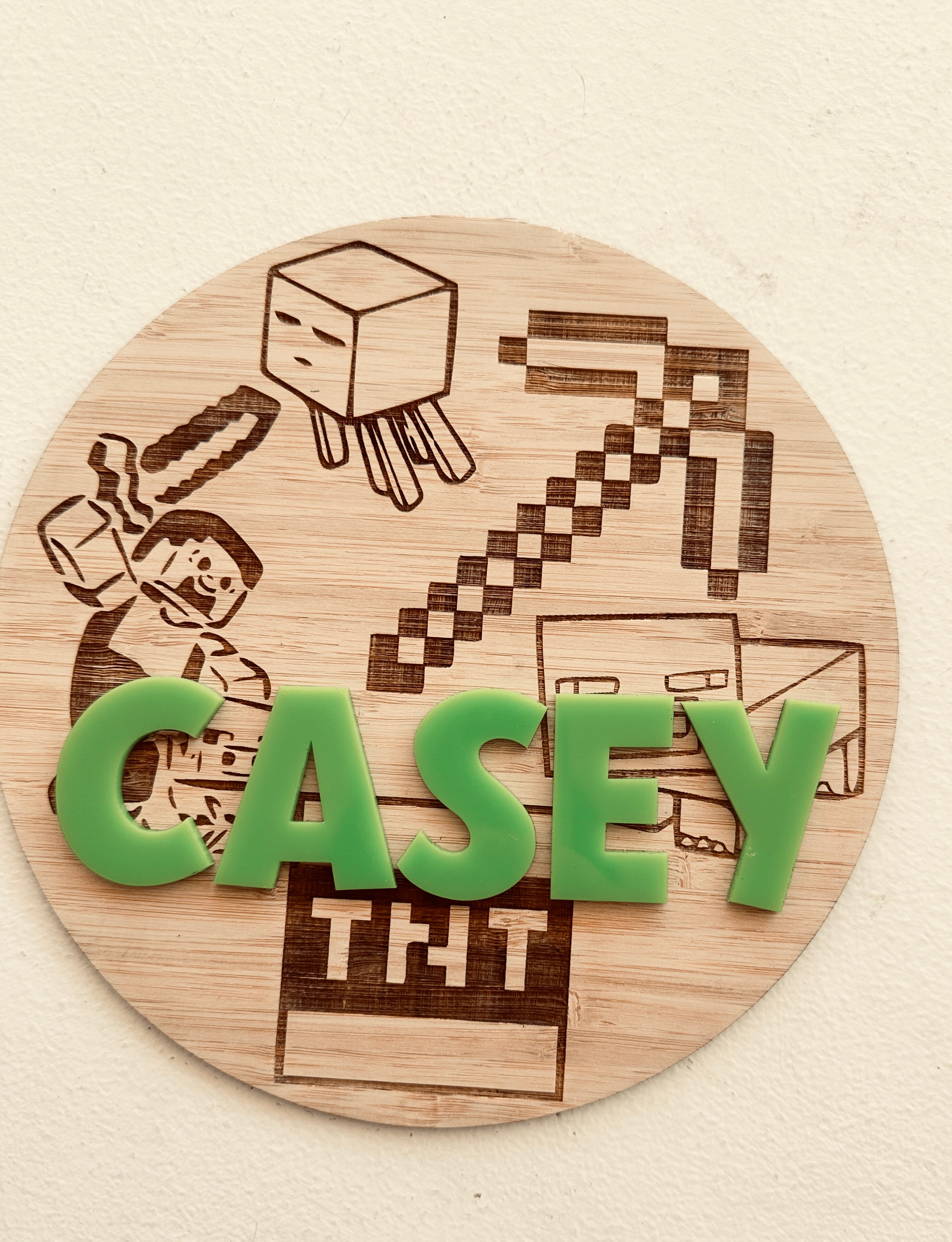 Minecraft Name Plaque