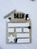 first and last day of school board reusable school milestone sign coco and may