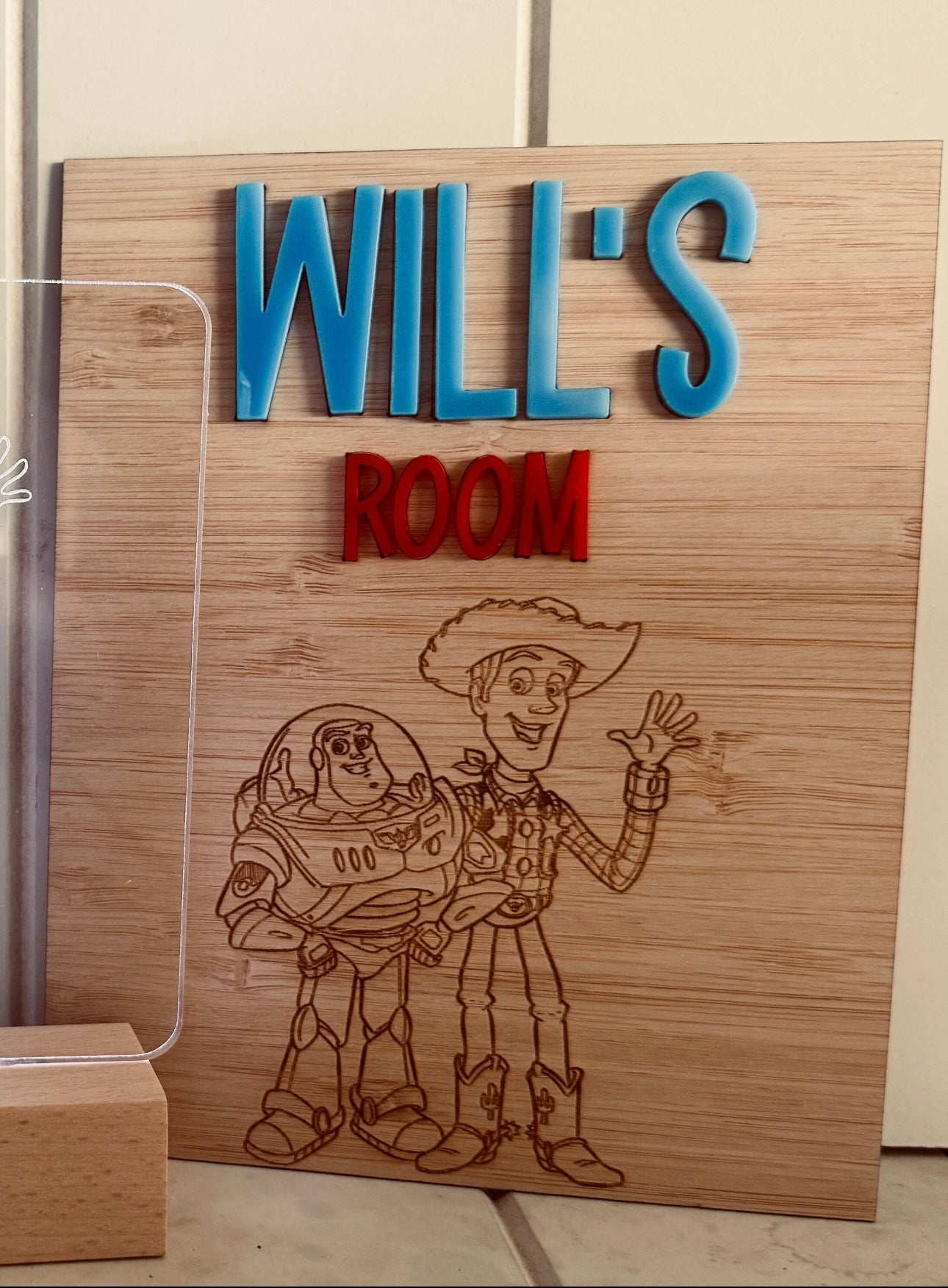 Toy Story Inspired Personalised Door Plaque
