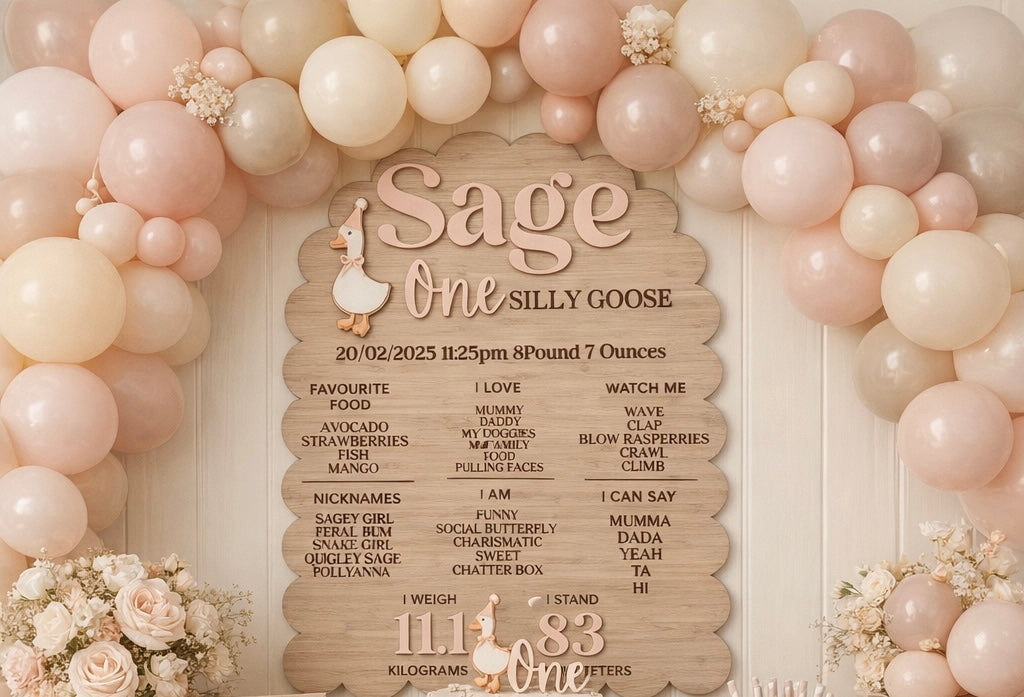 personalised baby milestone plaque handmade by coco and may

newborn birth stats plaque australia

baby milestone keepsake plaque