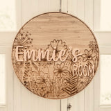 Personalised Wooden Door Plaque