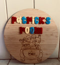 Personalised Wiggles Inspired Room Plaque