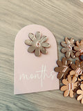 baby milestone plaque set monthly baby milestone photo prop coco and may