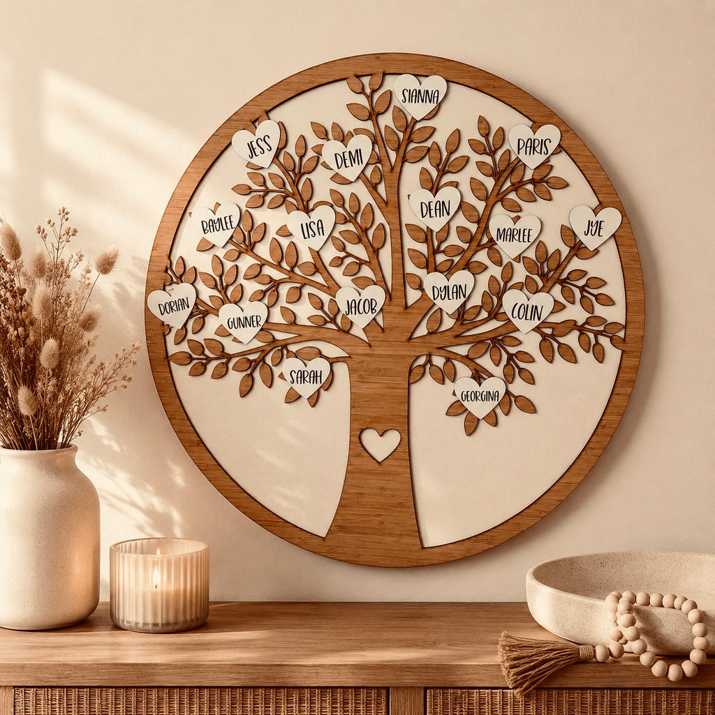 Personalised Family Tree Plaque