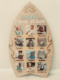 first birthday photo board baby first year milestone keepsake coco and may