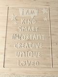 kids affirmation tracing board positive learning tool coco and may