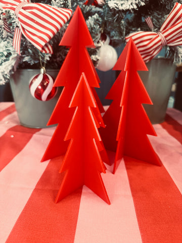Set of 3 Acrylic Tree