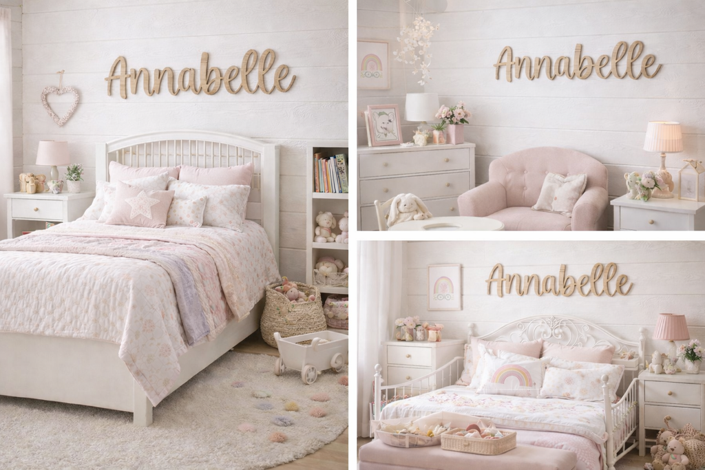 personalised nursery name sign custom kids name wall plaque coco and may