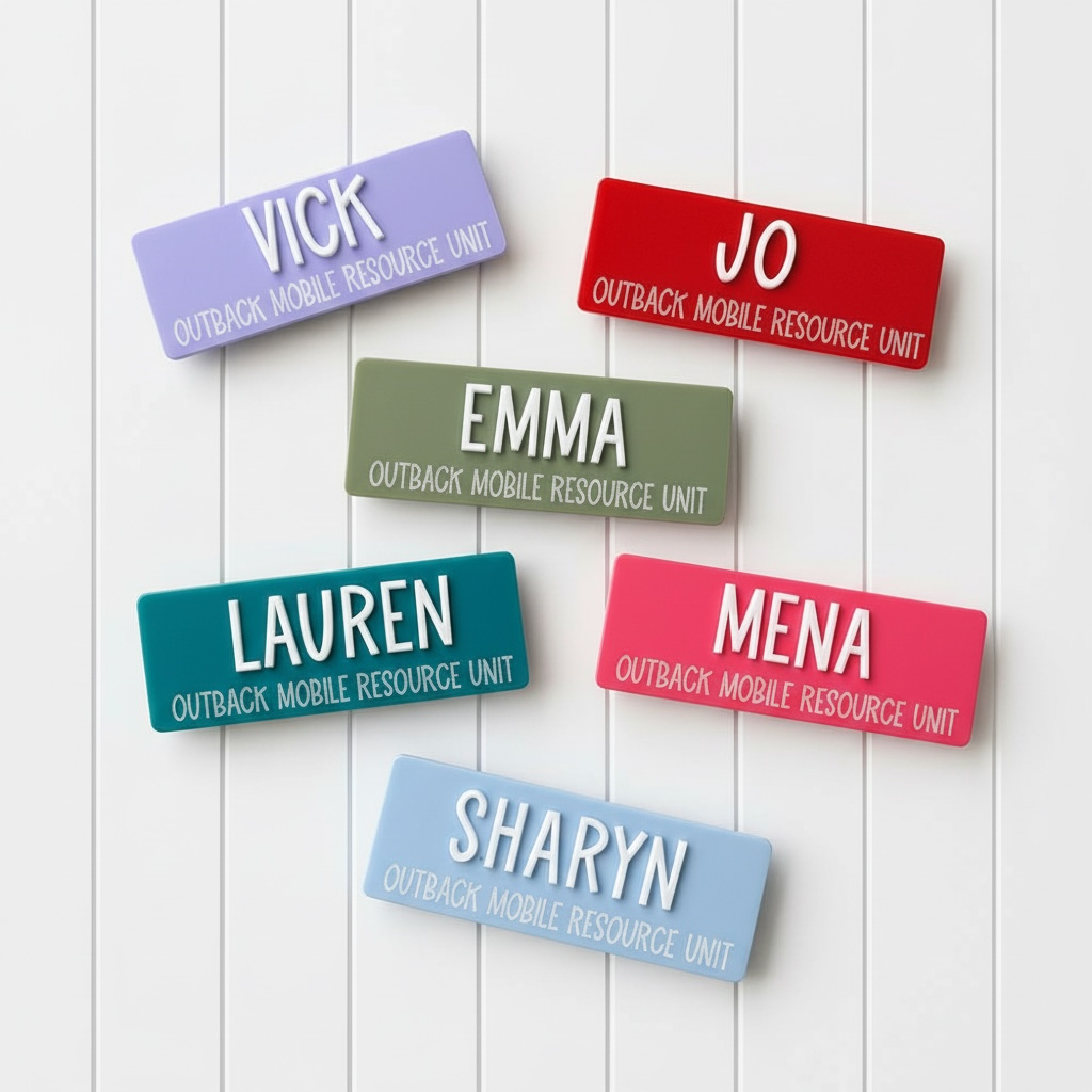 Personalised Acrylic Name Badges