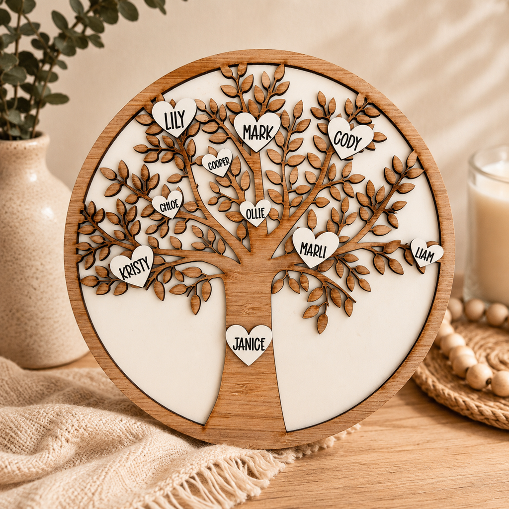 Personalised Family Tree Plaque