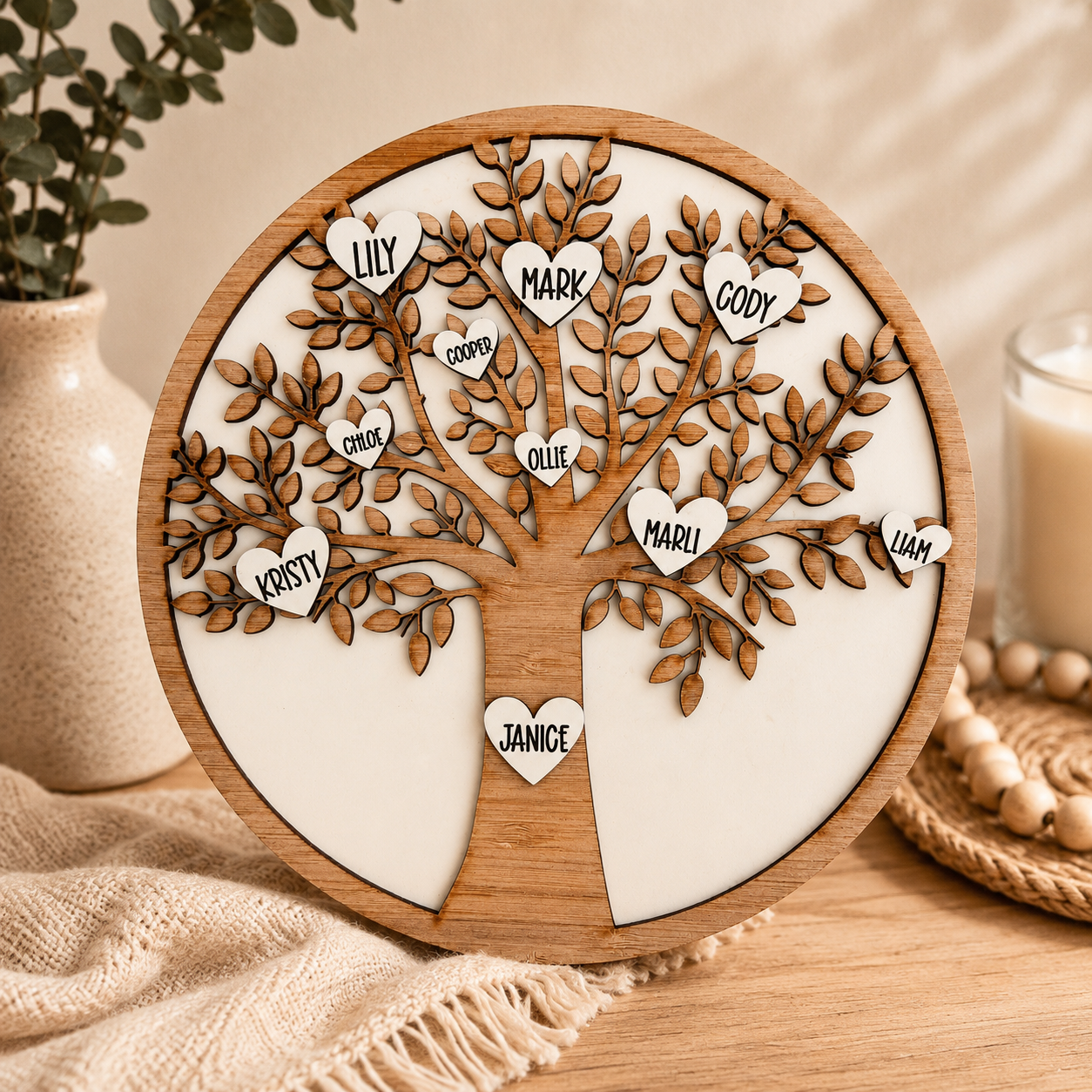 Personalised Family Tree Plaque
