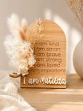 Affirmation Wall Plaque | Positive Affirmation Wall Art