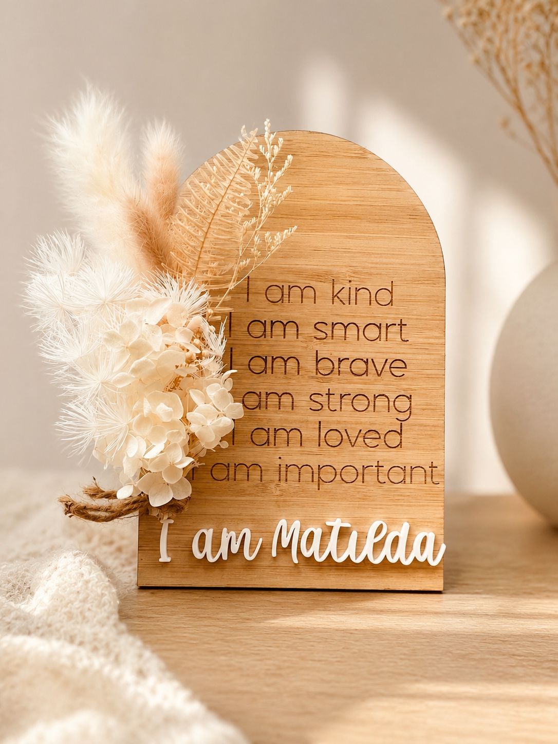Affirmation Wall Plaque | Positive Affirmation Wall Art